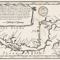 Carte du détroit de Magelland dressée sur les mémoires de Mr. De la Morliere Doct. De Sorbonne
