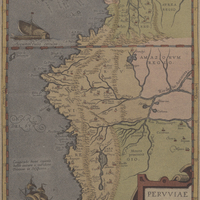 Peruviae auriferae regionis typvs. Didaco Mendezio auctore. Carte du XVIe siècle
