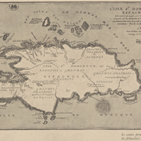 Le centre principal de l'activité des flibustiers. (Carte de 1715)