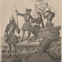 Artillerie des côtes sous Louis XIV. (Tiré de Marbot.)