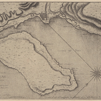 Plan de la baye et de la ville du môle St Nicolas dans l'Isle St Domingue.