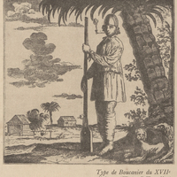Type de Boucanier du XVIIe siècle. (Tiré d'Oexmelin.)