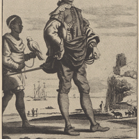 Un capitaine espagnol des colonies américaines, l'un de ceux que Ravenau n'aimait guère. (Gravure…
