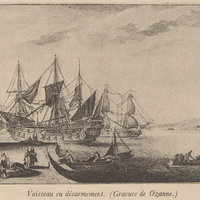 Vaisseau en désarmement. (Gravure de Ozanne.)