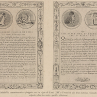 Médailles commémoratives frappées sous le règne de Louis XIV à l'occasion des deux victoires…