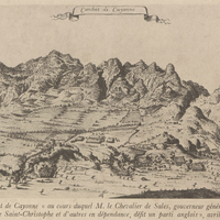 Combat de Cayonne « au cours duquel M. le Chevalier de Sales, gouverneur général des Isles de…