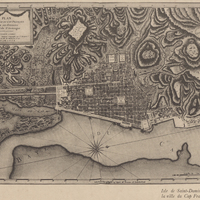 Isle de Saint-Domingue. Plan de la ville du Cap François en 1766.