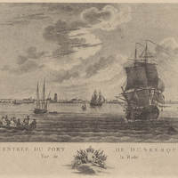 L'entrée du port de Dunkerque. Vue de la Rade.