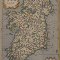 Tkoningryk van Yrlandt, yerdeelt in zyne groote Landfchappen. Carte du XVIIIe siècle