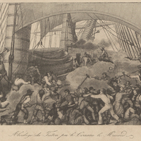 Abordage du Triton par le Corsaire le Hasard.