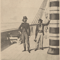 Lieutenant de vaisseau et matelot en 1792. (Tiré de Marbot.)