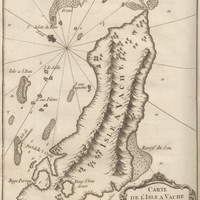 Carte de l'isle a Vache à la Coste du Sud de l'Ile de Saint-Domingue