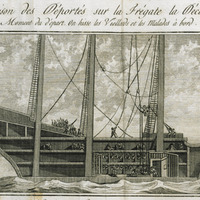 Prison des déportés sur la frégate La Décade