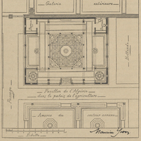 Plan du pavillon de l'Algérie dans le Palais de l'Agriculture