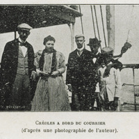 Créoles a bord du courrier