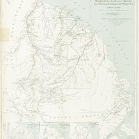 Carte de la Guyane : Exploration des Tumuc-Humac des affluents du Maroni et de l'Oyapock