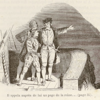 Il appela auprès de lui un page de la reine