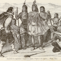 Aussitôt le capitaine espagnol saute, l'épée à la main