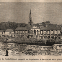 Ruines du Palais-National incendié par le Président S. Salnave en 1868