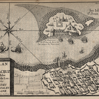 Le Plan de La veracruz avec les isles de Saint-Jean du Luz styuées aux Indes occidentales d'Espagne