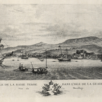 La Ville de la Basse-Terre dans l'Isle de la Guadeloupe vue du Mouillage