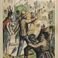 Attaque de la plantation de Blondel par les apaches