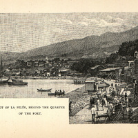 Foot of la Pelée, behind the quarter of the fort
