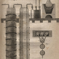 Pl. 1 : appareil pour distiller l'acide sulfureux liquide