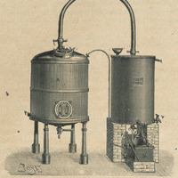 Alambic à essences simple à vapeur