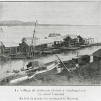 Le village de pêcheurs chinois à l'embouchure du canal Laussat
