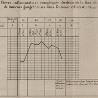 Fièvre inflammatoire compliquée d'oedène de la face , et de tumeurs gangréneuses dans l'estomac et…