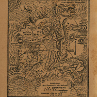 Croquis du sommet du volcan de la Soufrière