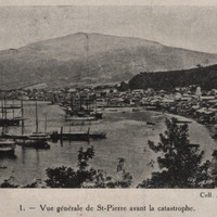Vue générale de St-Pierre avant la catastrophe