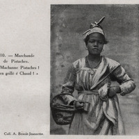 Marchande de pistaches. « Machanne Pistaches ! Bien grillé é chaud »