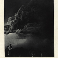 Pelée in the afternoon of August 30, 1902, photograph taken during a momentary sun-burst