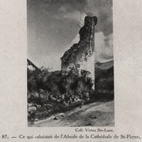 Ce qui subsistait de l'Abside de la Cathédrale de Saint-Pierre après la catastrophe du 8 mai 1902