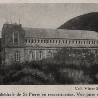 La Cathédrale de Saint-Pierre en reconstruction. Vue prise en mars 1930