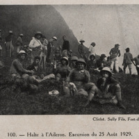 Halte à l'Aileron. Excursion du 25 Août 1929
