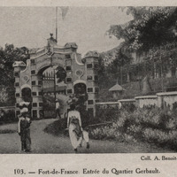Fort-de-France . Entrée du Quartier Gerbault
