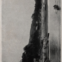 Le Prêcheur. Le Bourg abandonné depuis Octobre 1929, voit revenir peu à peu ses habitants. Photo…