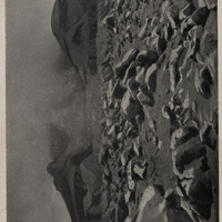 13 Avril 1930.Grande chute de pierres. Vue prise de la coulée de la « Rivière-Sans-Nom », dans le…