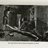 Une lutte nocturne dans le palais de l'empereur du Brésil