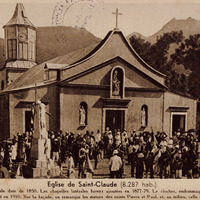 Eglise de Saint-Claude ( 8.287 hab ). La nef principale date de 1850. Les chapelles latérales…