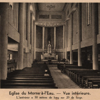 Eglise du Morne-à-L'eau ( 11.628 hab ). - Vue intérieure. L'intérieur a 50 mètres de long sur 20 de…