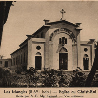 Les Mangles ( 8.691 ).-Eglise du Christ-Roi élevée par S.E. Mgr Genoud .- Vue extérieure