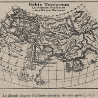 Le monde d'après Ptolémée ( environ 160 ans après J.-C. )