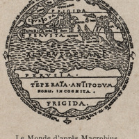 Le monde d'après Macrobius ( environ 400 ans après J.-C. )