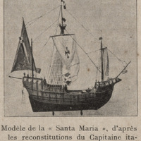 Modèle de la « Santa Maria », d'après les reconstitutions du Capitaine italien d'Albertis