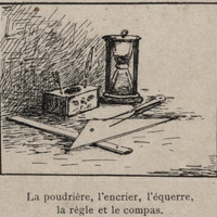 La poudrière, l'encrier, l'équerre, la règle et le compas