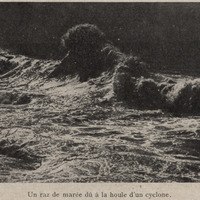Un raz de marée dû à la houle d'un cyclone